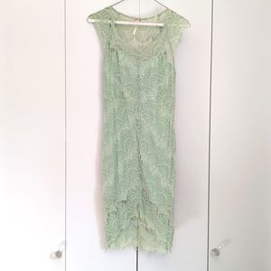 Free People Mint Lace Dress